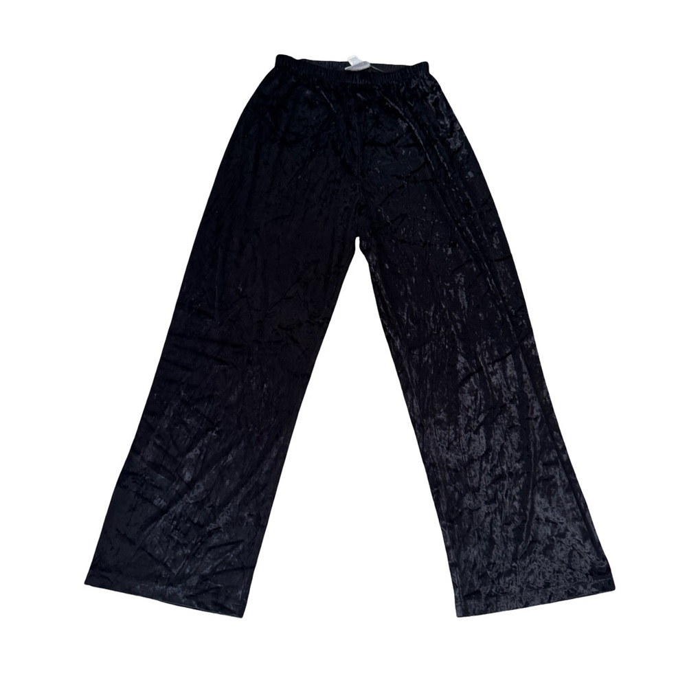 Express Tricot Charcoal Velvet Trousers